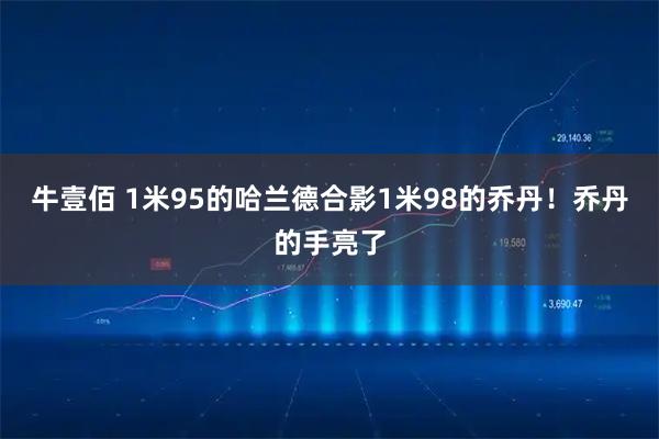 牛壹佰 1米95的哈兰德合影1米98的乔丹!乔丹的手亮了